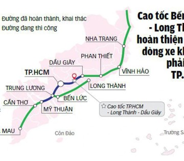 Toàn cảnh 5 nút giao cao tốc Bến Lức - Long Thành kết nối các trục chính vào TP.HCM