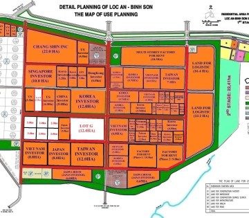 Đất công nghiệp diện tích 2 - 3ha tại KCN Lộc An - Bình Sơn, Long Thành, Đồng Nai